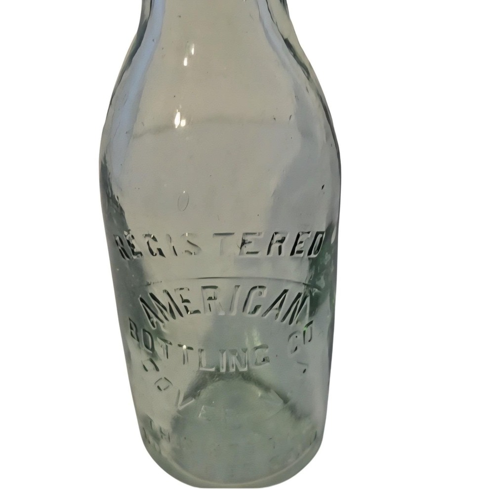 Rare Antique American Bottling Co. Dover NJ Registered Glass Soda Bottle vintage